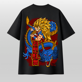 Saiyan Dragon Anime Oversized T-Shirt – Japanese Streetwear Graphic Tee