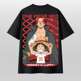 Red Legacy Anime Inspired Oversized T-Shirt