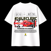 Charles Leclerc F1 Ferrari Oversized T-Shirt – Racing Graphic Streetwear Tee