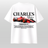 Charles Leclerc Ferrari F1 Oversized T-Shirt – Premium Racing Streetwear Tee