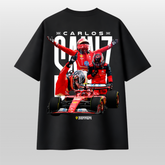 Carlos Sainz Ferrari F1 Oversized T-Shirt – Racing Graphic Streetwear Tee