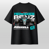 George Russell Mercedes F1 Oversized T-Shirt – W15 Racing Graphic Tee