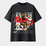 Cristiano Ronaldo Acid Wash Oversized T-Shirt – CR7 El Bicho Vintage Football Tee