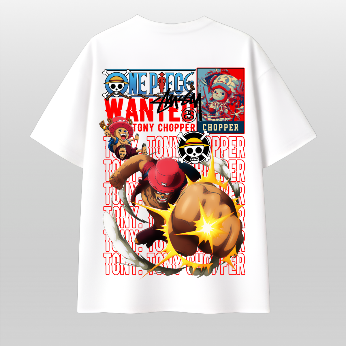 Wanted Chopper Anime Inspired Oversized T-Shirt