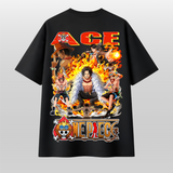 Fire Fist Anime Inspired Oversized T-Shirt