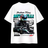 Kimi Antonelli Mercedes F1 Oversized T-Shirt – 2025 Racing Graphic Tee